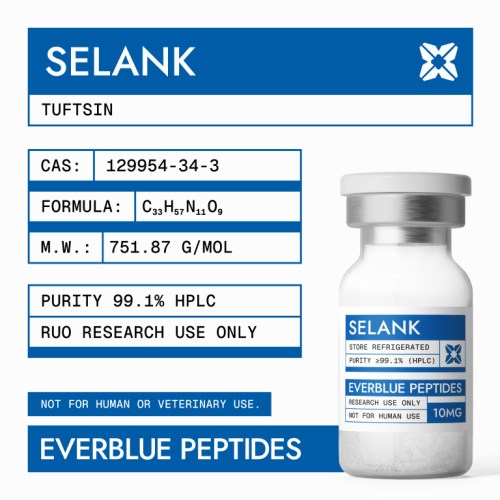 SELANK-10MG-PEPTIDE-High-Purity-Research-Peptides-by-Everblue-Peptides-High-Purity-COA-Tested (1) SELANK 10MG– High-Purity Research Peptides by Everblue Peptides, High Purity, COA Tested